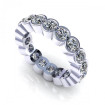 2.00CT round cut diamonds eternity ring , picture number 2