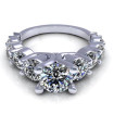3.75CT round cut diamonds engagement ring , picture number 2