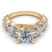 3.05CT round cut diamonds engagement ring , picture number 1