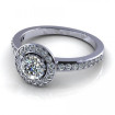 0.95CT round cut diamonds engagement ring , picture number 2