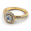0.95CT round cut diamonds engagement ring , picture number 1