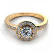 0.95CT round cut diamonds engagement ring , picture number 2