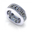 3.50CT emerald cut diamonds eternity ring , picture number 0