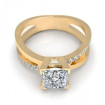0.80CT princess and round cut diamonds engagement ring , picture number 1