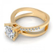 0.80CT princess and round cut diamonds engagement ring , picture number 2