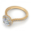 1.00CT round cut diamonds engagement ring , picture number 2