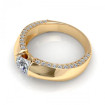 1.00CT round cut diamonds engagement ring , picture number 2