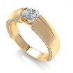 1.00CT round cut diamonds engagement ring , picture number 0