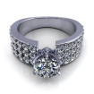 1.90CT round cut diamonds engagement ring , picture number 1