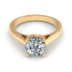 0.35CT round cut diamonds solitaire ring , picture number 1