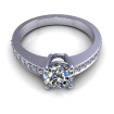 0.80CT round cut diamonds engagement ring , picture number 1