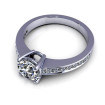 0.80CT round cut diamonds engagement ring , picture number 2