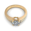 0.60CT round cut diamonds engagement ring , picture number 2