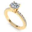0.75CT round cut diamonds engagement ring , picture number 0