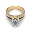 1.25CT round cut diamonds engagement ring , picture number 1