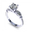 0.80CT round and marquise cut diamonds engagement ring , picture number 0
