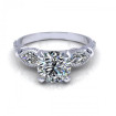 0.90CT round and marquise cut diamonds engagement ring , picture number 1