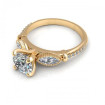 0.80CT round and marquise cut diamonds engagement ring , picture number 1