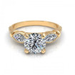 1.00CT round and marquise cut diamonds engagement ring , picture number 2