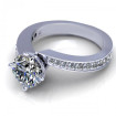 0.70CT round cut diamonds engagement ring , picture number 1