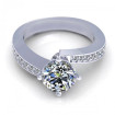 0.90CT round cut diamonds engagement ring , picture number 2