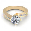 1.15CT round cut diamonds engagement ring , picture number 1