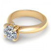 0.65CT round cut diamonds engagement ring , picture number 2
