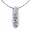 0.90CT round cut diamonds diamond pendants , picture number 0