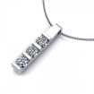 0.90CT round cut diamonds diamond pendants , picture number 1