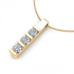 0.90CT round cut diamonds diamond pendants , picture number 1