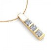 0.90CT round cut diamonds diamond pendants , picture number 2