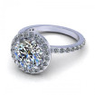 0.85CT round cut diamonds engagement ring , picture number 2