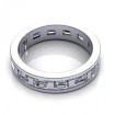 2.50CT emerald cut diamonds eternity ring , picture number 1