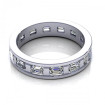 2.50CT emerald cut diamonds eternity ring , picture number 2