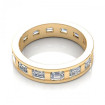 2.50CT emerald cut diamonds eternity ring , picture number 1