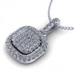 0.35CT round cut diamonds diamond pendants , picture number 2