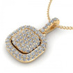 0.35CT round cut diamonds diamond pendants , picture number 1