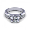 0.95CT round cut diamonds engagement ring , picture number 1