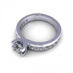 0.95CT round cut diamonds engagement ring , picture number 2