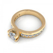 1.05CT round cut diamonds engagement ring , picture number 2