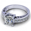 1.05CT princess and round cut diamonds engagement ring , picture number 2