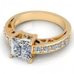 0.85CT princess and round cut diamonds engagement ring , picture number 2