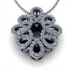 0.35CT round cut diamonds diamond pendants , picture number 1