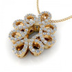 0.35CT round cut diamonds diamond pendants , picture number 1