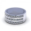 2.00CT round cut diamonds wedding band , picture number 1