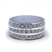 2.00CT round cut diamonds wedding band , picture number 2