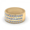 2.00CT round cut diamonds wedding band , picture number 2