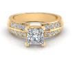 0.80CT princess and round cut diamonds engagement ring , picture number 1
