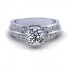 1.15CT round cut diamonds engagement ring , picture number 1