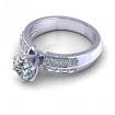 0.70CT round cut diamonds engagement ring , picture number 2